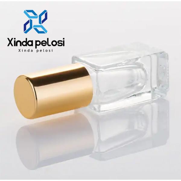 Perfume de vidro customizado ouro rolante de tampa de garrafa de perfume spray de garrafa de vidro