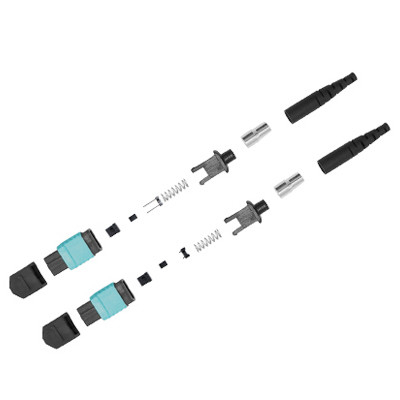 Чернота Aqua зеленого цвета муфты 12Fiber 24Fiber OM3 переходника оптического волокна MPO MTP пурпурная