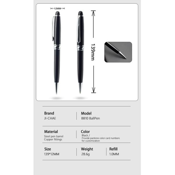 Classic Twist Ballpoint Pen 1.0mm Business Office Metal Ballpoint Signature Pen