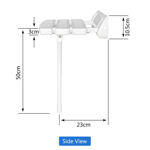 Large Panel Wall Mounted Shower Seat / Folding Shower Bench Easy Install