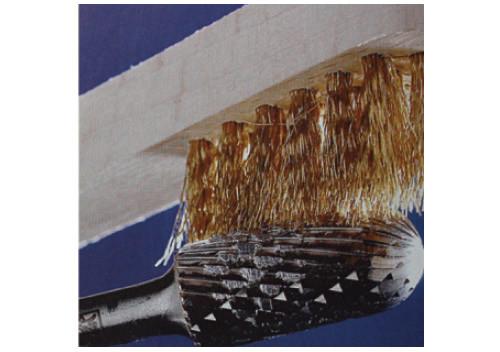 Plastic handle sratch brush