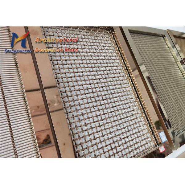 Corner Style Design Architectural Wire Cloth Square Bended Raindrop Ss 316