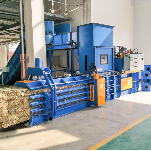 Industrial Wheat Straw Press Machine PLC Automatic Control For High Density Bales