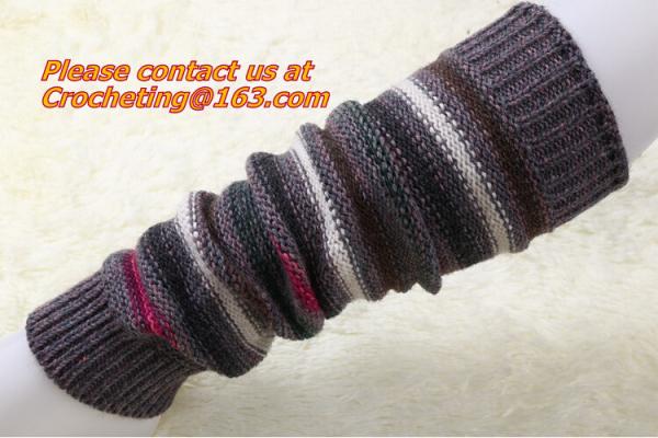 winter woods morning Leg warmers thick warm wool acrylic blend female loose socks boots