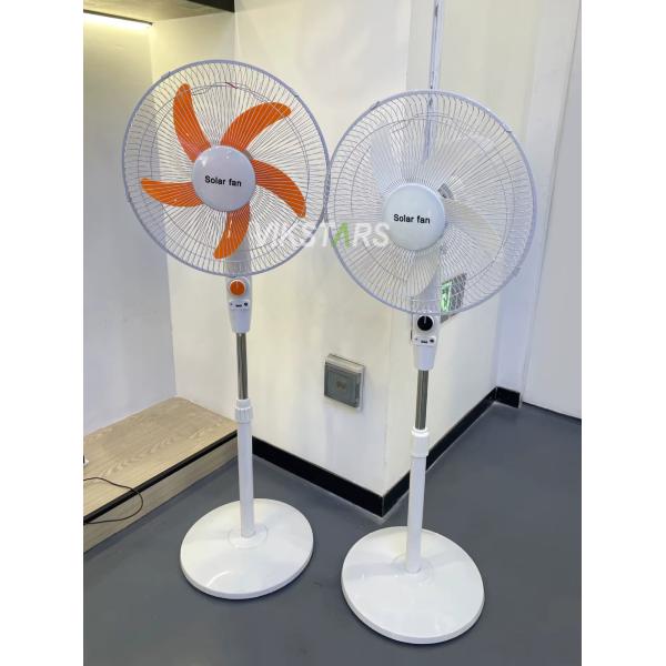 16 Inches Solar Standing Fan 15W Energy-saving Solar Powered Fan Rechargeable