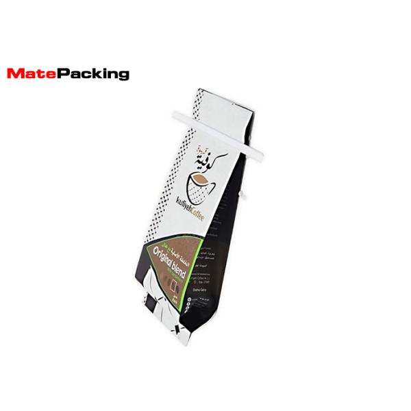 Moisture Proof Aluminum Foil Side Gusset Bag Coffee Packaging With Tin Tie