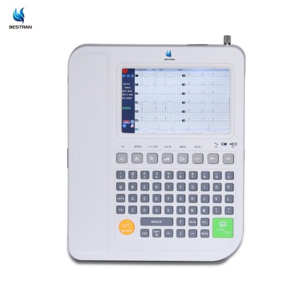 7 12 Channel ECG Machine EKG Electrocardiograph Cardiac Monitoring Manual Auto Working Modes