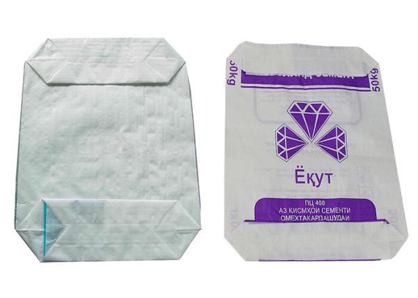 Customized 50 Kg PP Polypropylene Cement Bags With Valve Bopp Laminated