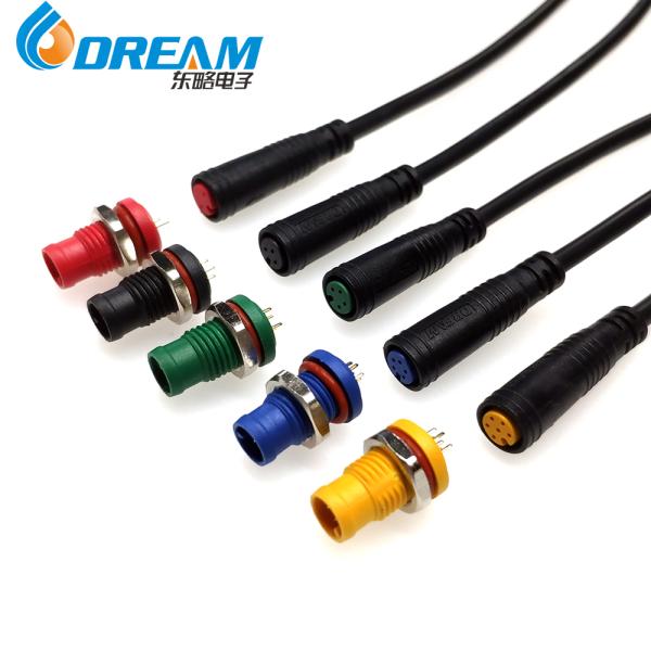 DREAM START IP66 MiniH Waterproof Connector 2/3/5/6Pin Male Female Plug Ebike Cable Bicycle