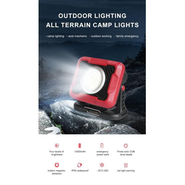 Super Bright Portable Survival Led Camping Light High Power 15w Lamp For Outdoor