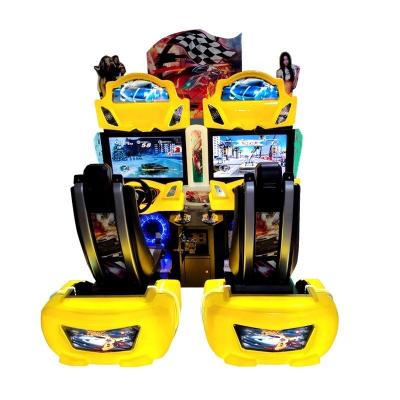 Attractive Arcade Driving Machine 400W With Coin Operated HD LCD Display
