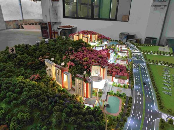 1:450 College Architecture Model Educational Campus Scale Model