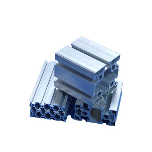 Black V Slot Aluminium Extrusion 6061 6063 Industrial Aluminum Profiles