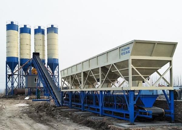 Ready Mix Belt Type Wet Mix Stationary Cement Concrete Batching Plant 120m3/H