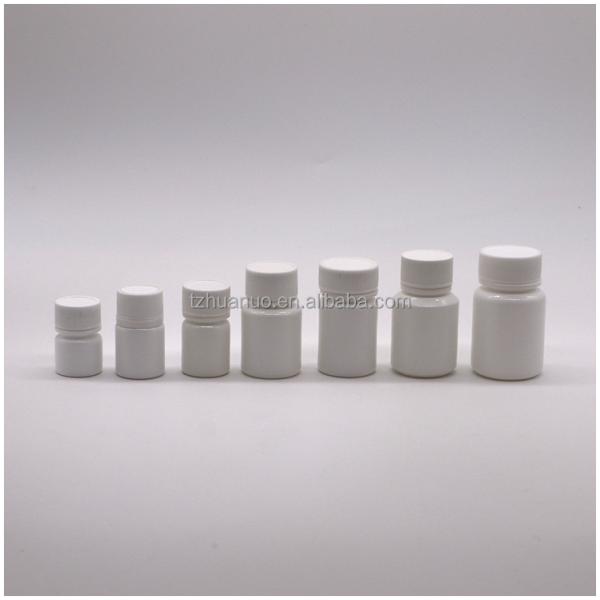 Medicine Solid Tablet Capsule Storage PE Plastic Bottle 5mL Round Shape with Screw Cap