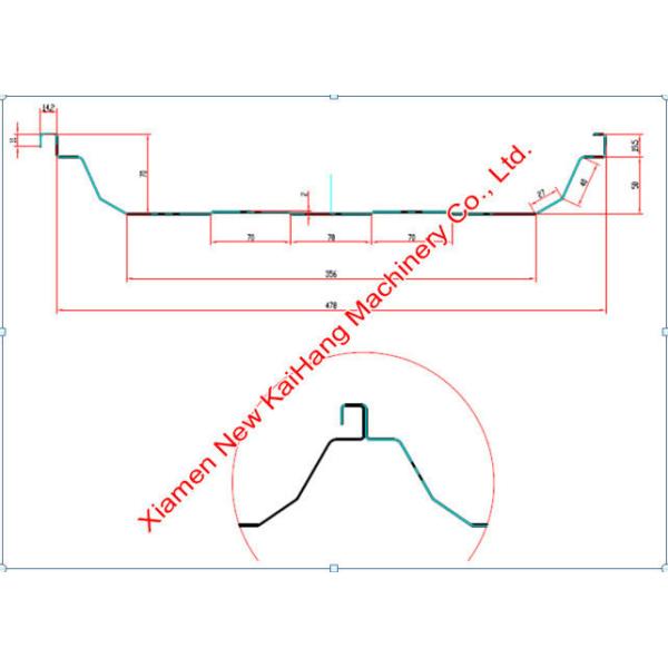 Galvanized Sheet Metal Roll Forming Machines  , Standing Seam Metal Roof Machine