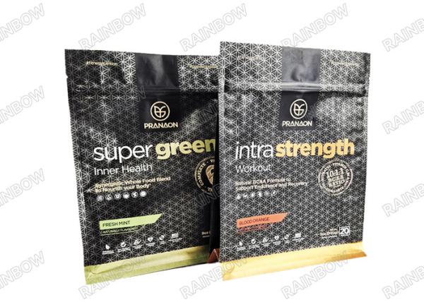 Custom Coffee Protein Powder Aluminum Foil Packaging Bags With Valve Smell Proof Mylar Bag
