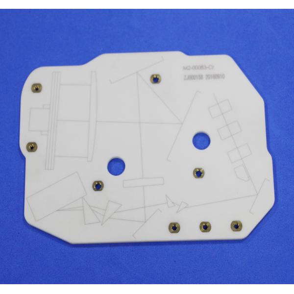 High Strength White Thin Alumina Ceramic Plate 1800C High Temperature Resistant