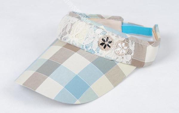 Anti - Pilling Unisex Beige Sun Visor Hat Digital Printing Technics Available