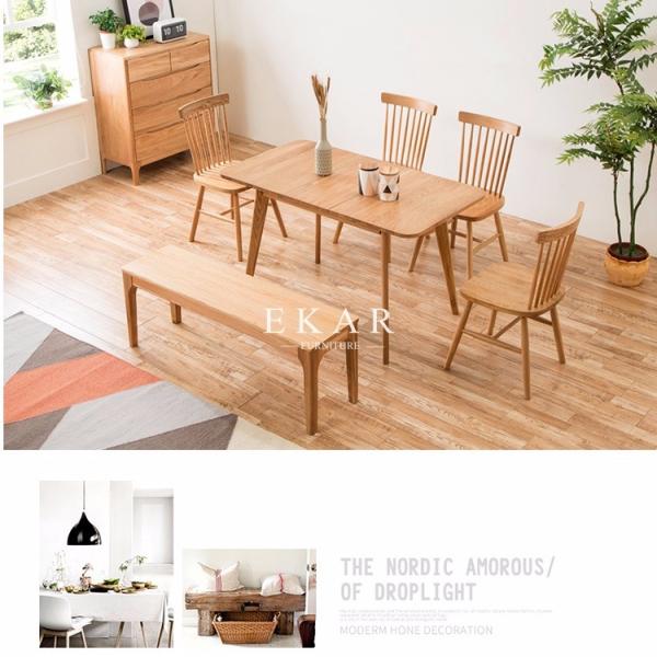 Dining Table Set Designs Solid Oak Wood Italy Modern Furniture
