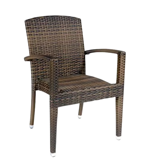 Waterproof UV Resist Aluminum Beach Chairs Wholesale Stackable  Deck Chair Wicker Plastic Ratan Chair