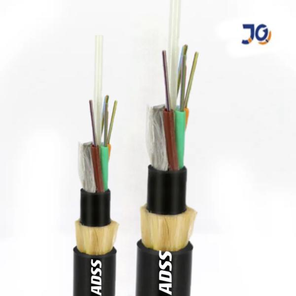 2 24 32 48 72 96 144 Core Single /Double Sheath ADSS outdoor overhead Fiber Optical Cable for aerial spam 150 100 200m