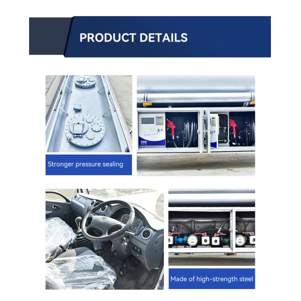 Camion-citerne mobile de carburant de petite taille à conduite à gauche avec moteur Yuchai ou Chao Chai