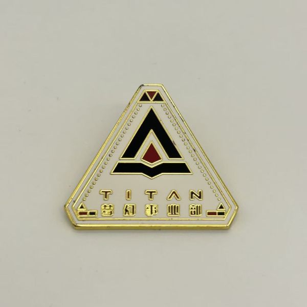 Premium Metal Nurse Badge: Red Cross & Clover Design with Crystal Inlay