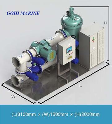IACS Approved IMO MEPC.279(70) Standard 250m3/h Explosion Proof Marine Ballast Water Management System BWS