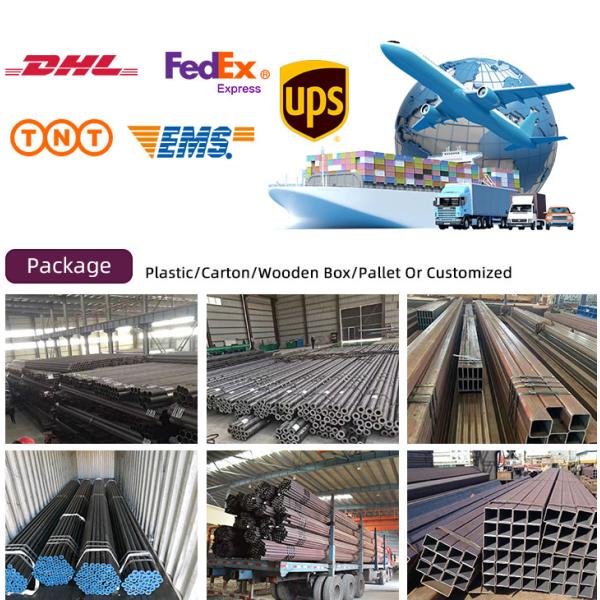 Pipa de acero al carbono sin costura para materiales de construcción de superficie de aceite de la norma ASTM A53