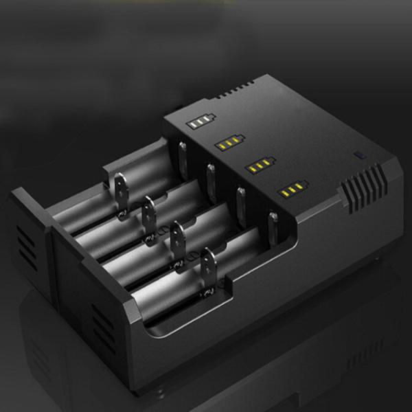 4 Slot Battery Charger Intelligent Lithium Battery Charger 18650 4 Bay Charger