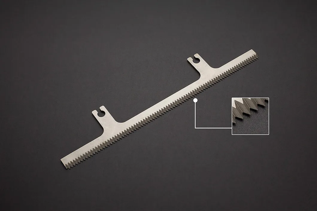 Plastic Paper Cutting Knives Teeth Cutting Blade Packaging Serrated Teeth Saw Blade