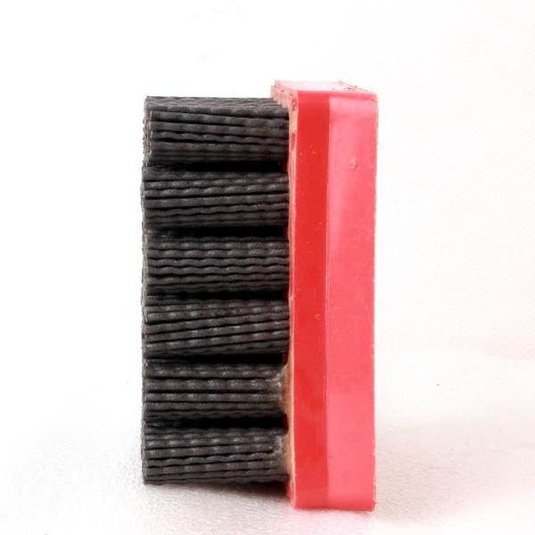 Red Color Diamond Abrasive Brush Wear Resistance , High Efficiency Nylon Filament Brush