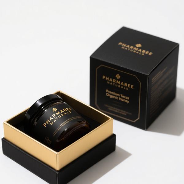 Custom Kraft Paper Honey Packaging Box with Recycled Materials