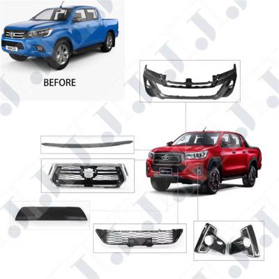 Black And Red Color Toyota Modified Parts Hilux Revo Rocco Front Body Kit