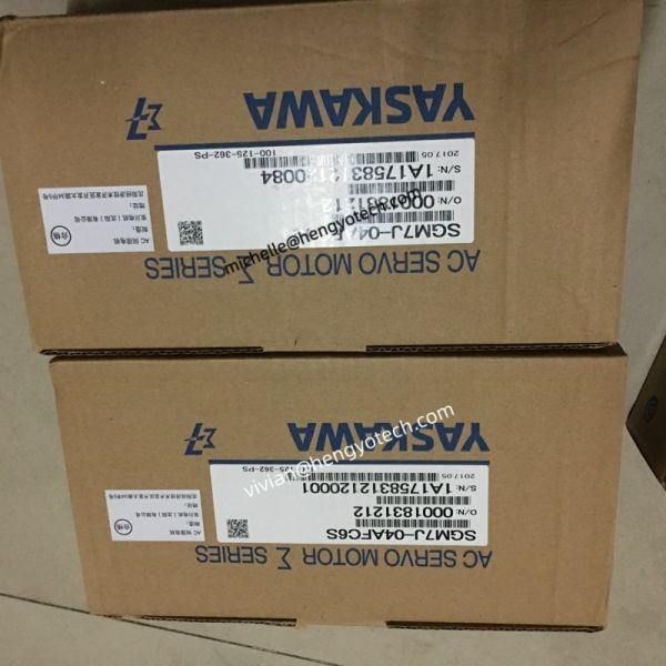 Yaskawa Servo Motor for CNC machine SGM7J-04AFC61 Sigma-7 Servo Motor 400W 24-bit Incremental Encoder IP67 Rated for Industrial Automation