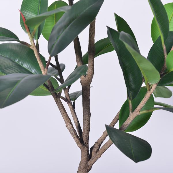 Indoor Outdoor Decor Fake Tree In Pot Plastic Plants Artificial Tree Faux Rubber Tree For Home Decor Office Living Room