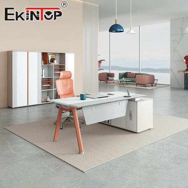 Современная офисная мебель Стол в форме L Исполнительный офисный стол Деревянный стол акация