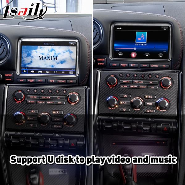 Lsailt Android Auto CP AA OEM Интеграционный видео интерфейс Carplay для Nissan GTR GT-R R35 2011-2016