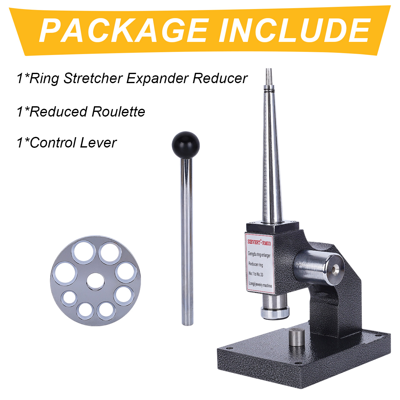 Tooltos Steel Ring Stretcher And Reducer For Jewelry Making Black Single Handle Weight 9,6 Kg (Стальные кольцевые носилки и редукторы для ювелирных изделий)
