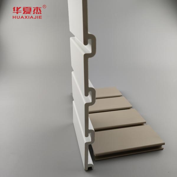 Smooth Surface PVC Slatwall Panels with Excellent Fire Resistance and waterproof for Garage Walls