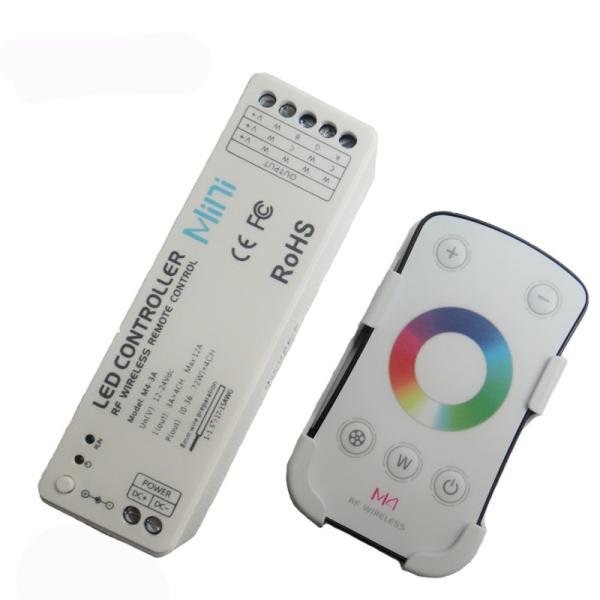 433.92 MHz Wireless RGBW LED Strip Controller , Rf Controller For Led Strip