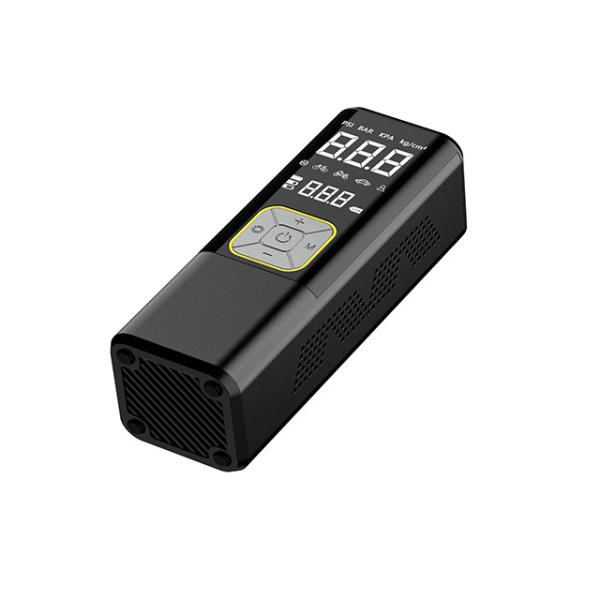 Black YANTU AM43 Mini Cordless High Pressure Air Pump150PSI Portable Digital Automatic Electric Car Tire Inflators Compressor Machine