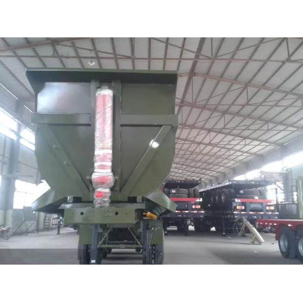 Hydraulic Rear End Dump Semi Trailer With U Shaped Tipping Trailer