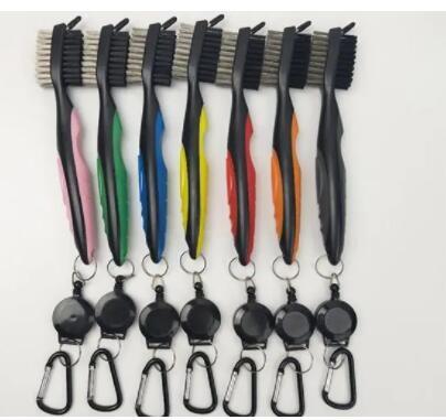 Outdoor Portable Golf Divot Tool Cleaning Custom With Two Sides Brush