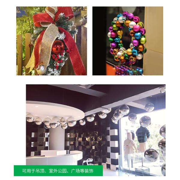 Зашкурить украшение рождества неубедительной сферы нержавеющей стали стального шарика металла неубедительное