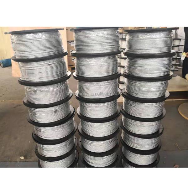 500 pieds câble d'avion galvanisé 500 pieds bobines en plastique pour l' acier à chaîne froide OEM