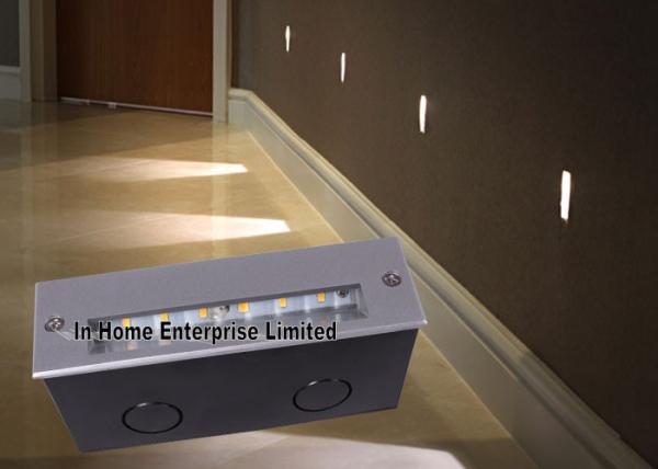 IP65 3.5W Outdoor Lighting Recessed Led Step Lights Rectangular Blue High Voltage