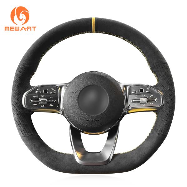 Mewant Soft Athsuede Steering Wheel Cover for Mercedes Benz A250 W177 C118 W205 C257 W213 W463 W222 W167 W247
