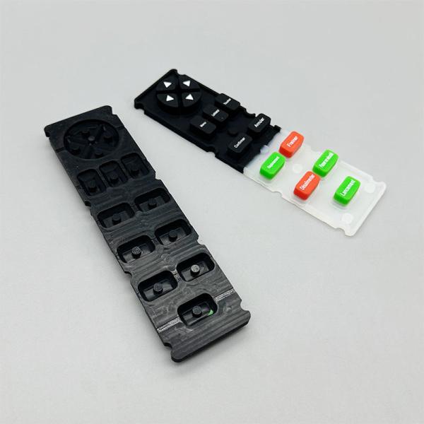 Customized Silicone Rubber Electronic Remote Control Rubber Keyboard With Durable Spray Feel And Oil